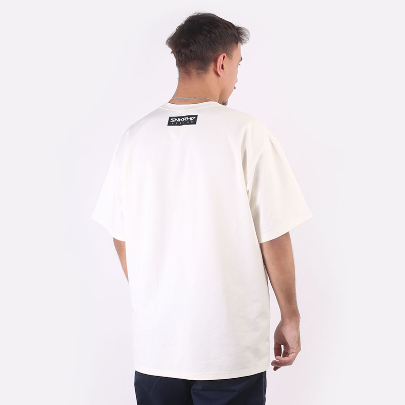 мужская бежевая футболка Sneakerhead Tee SNK-молочная - цена, описание, фото 3